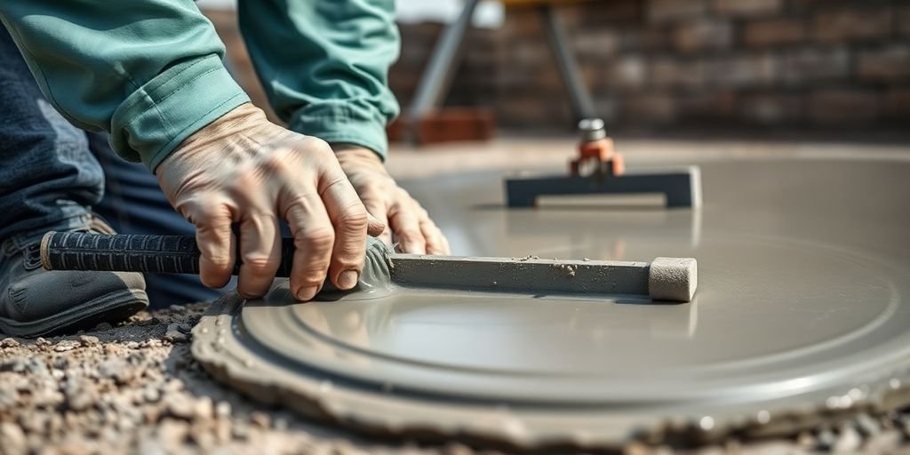 Contractor pouring concrete in Cedar Hill, TX.